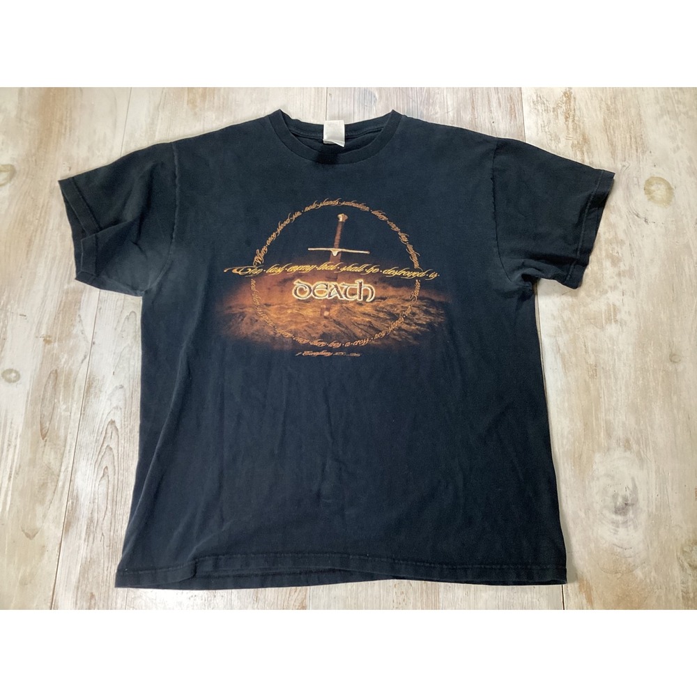 Jesus Christ Lord of Kings Graphic T Shirt Black Religious Tee Men's Large